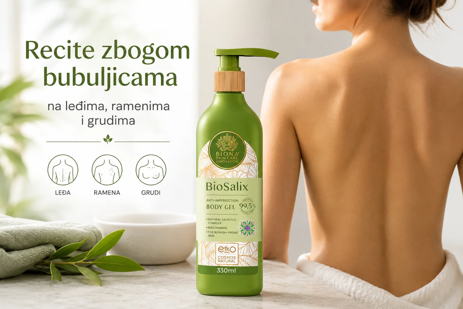 BioSalix Body gel za bubuljice na leđima