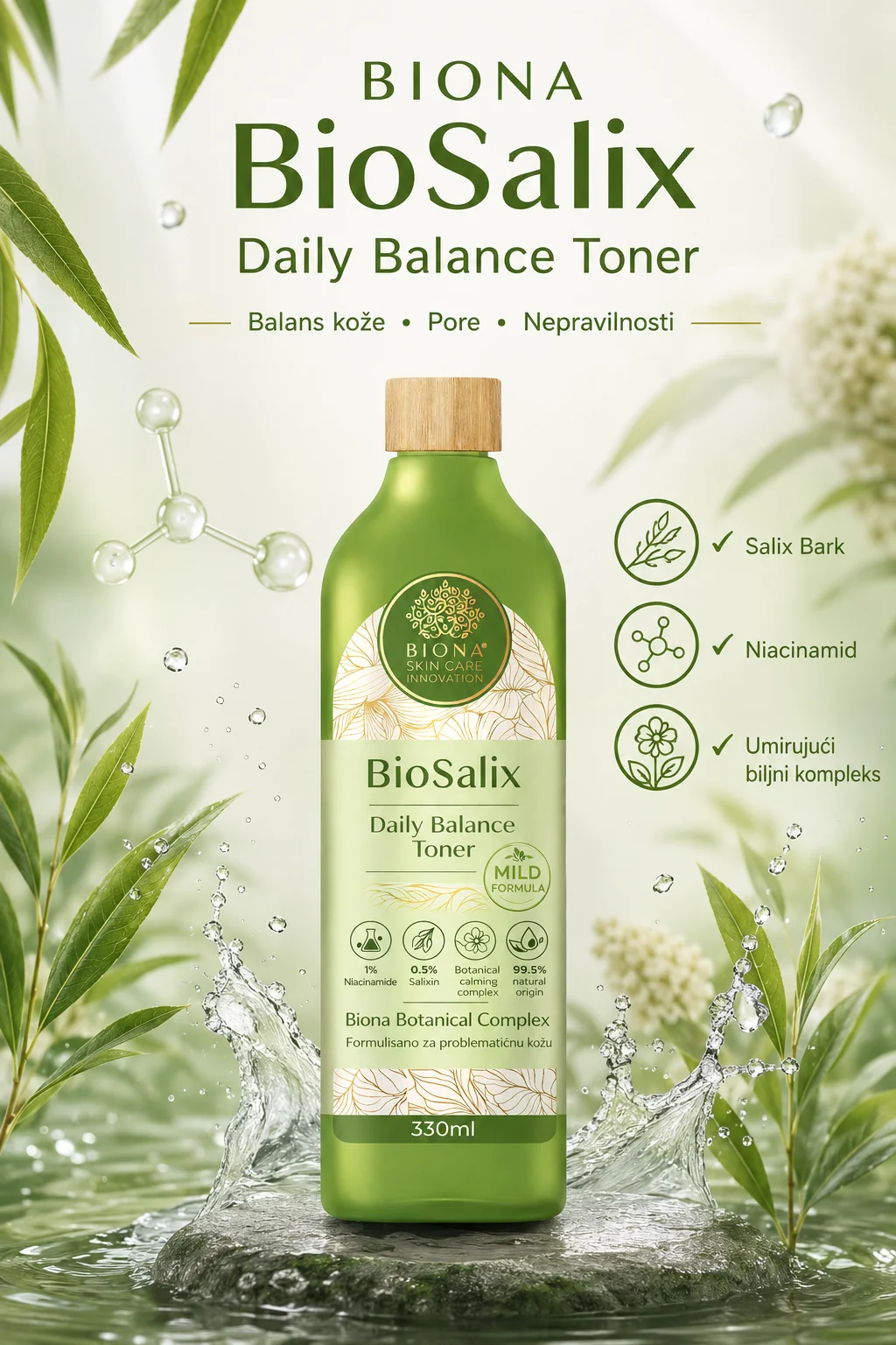 Biona BioSalix Daily Balance toner za problematičnu kožu 330ml