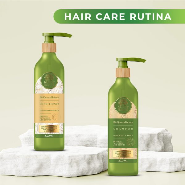 HAIR CARE RUTINA - BioQuench Balance šampon + regenerator