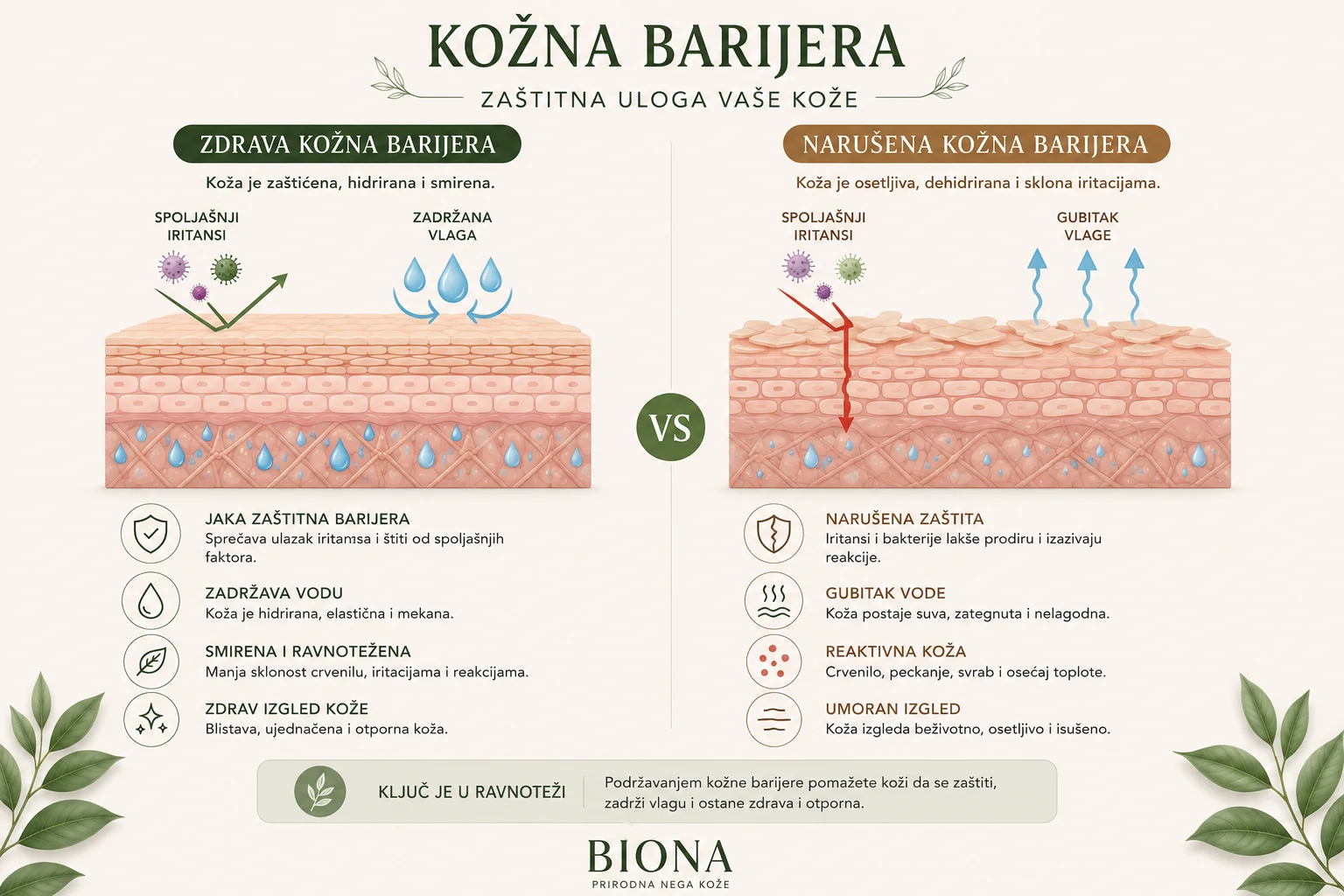Narušena kožna barijera kože